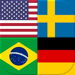 Взломанная Flags of All World Countries  [МОД Много монет] - полная версия apk на Андроид