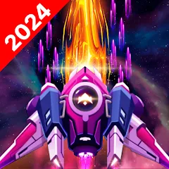 Скачать взломанную Galaxy Attack - Space Shooter (Гэлэкси Атак)  [МОД Unlocked] - полная версия apk на Андроид