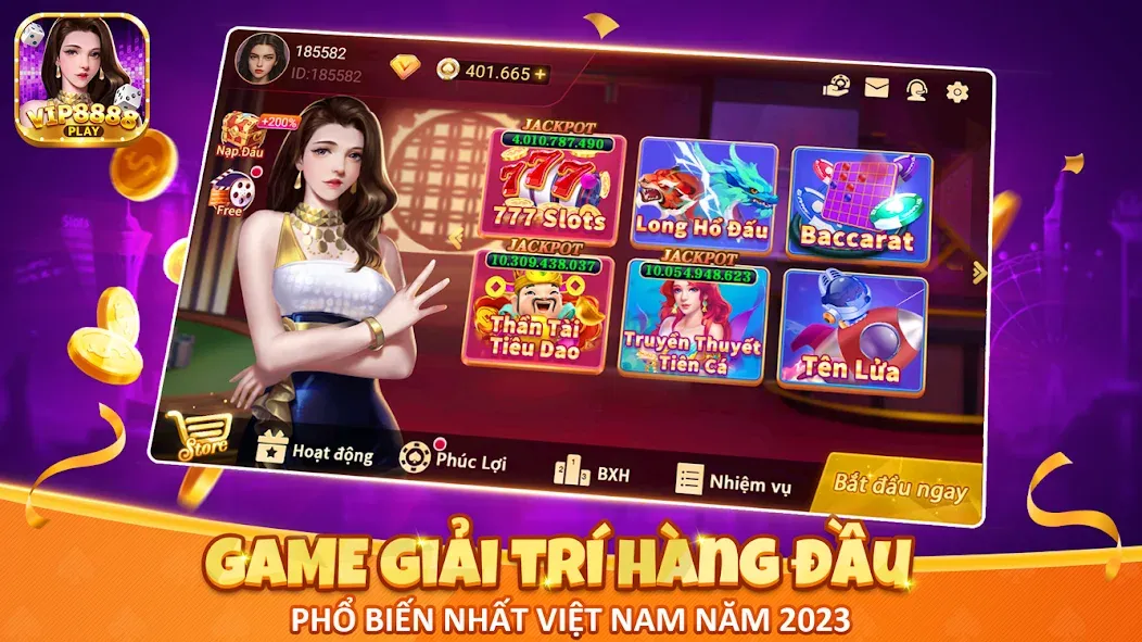 VIP8888 Play - Sòng Bạc ONLINE (ВИП8888 Плей)  [МОД Много денег] Screenshot 1