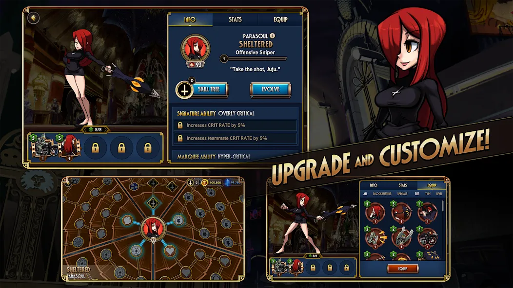 Skullgirls: Fighting RPG (Скулгрлз)  [МОД Много денег] Screenshot 4