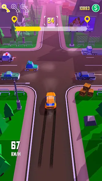 Taxi Run: Traffic Driver (Такси Ран)  [МОД Бесконечные деньги] Screenshot 1