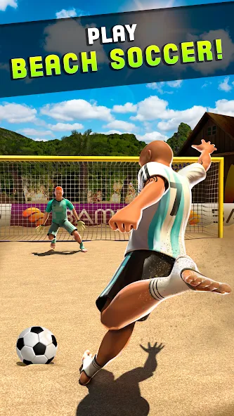 Shoot Goal - Beach Soccer Game (Шут)  [МОД Много денег] Screenshot 4