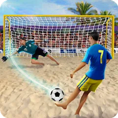 Скачать взлом Shoot Goal - Beach Soccer Game (Шут)  [МОД Много денег] - последняя версия apk на Андроид