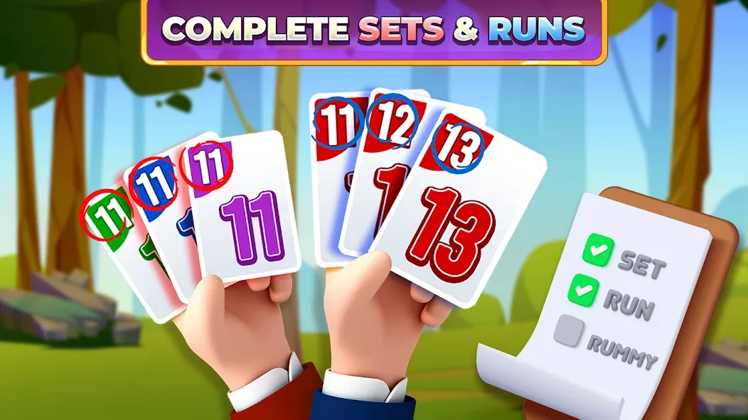 Rummy Rush - Classic Card Game (Рамми Раш)  [МОД Много денег] Screenshot 2