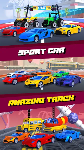 Car Race 3D - Racing Master (С  3D  Гонки на автомобилях 3D)  [МОД Много монет] Screenshot 3