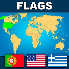 Взломанная Geography: Flags Quiz Game  [МОД Много денег] - последняя версия apk на Андроид