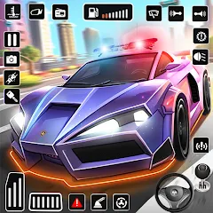 Взлом Police Car Kids Driving Game (Кидс Полис Геймс)  [МОД Бесконечные монеты] - полная версия apk на Андроид