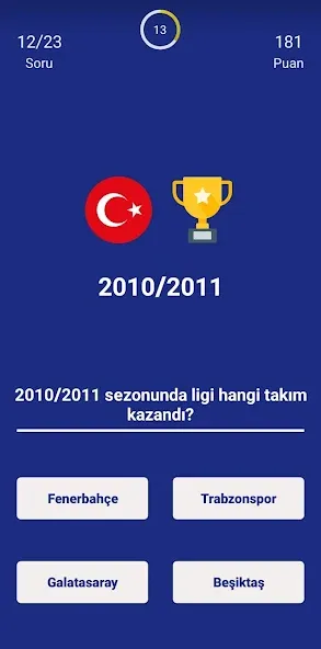 Türkiye Süper Ligi Bilgi Oyunu  [МОД Menu] Screenshot 3