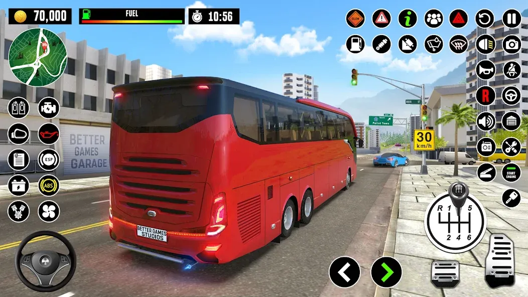 Bus Driving School : Bus Games  [МОД Mega Pack] Screenshot 5