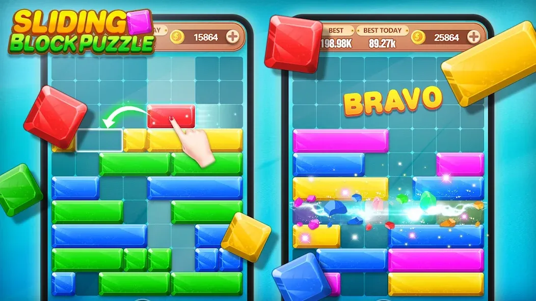 Block Crush - Puzzle Game  [МОД Бесконечные деньги] Screenshot 2