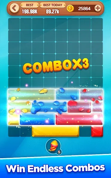 Block Crush - Puzzle Game  [МОД Бесконечные деньги] Screenshot 5