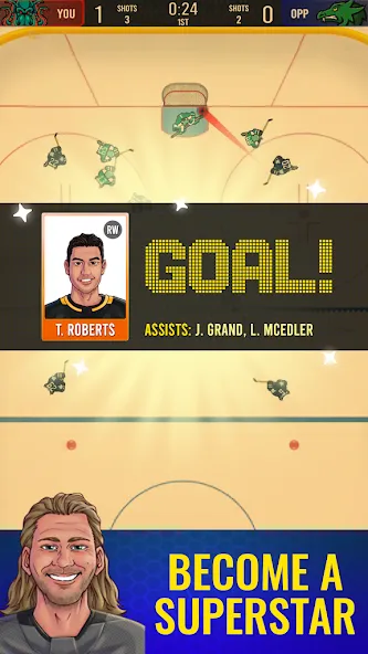 Superstar Hockey (уперстар Хоккей)  [МОД Unlimited Money] Screenshot 3