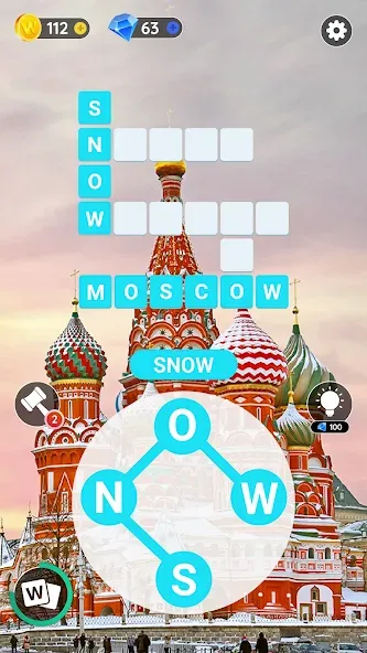 Word City: Connect Word Game (Ворд Сити)  [МОД Бесконечные монеты] Screenshot 5