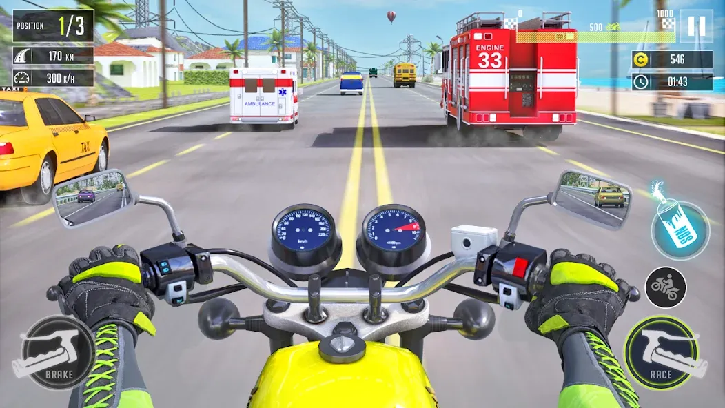 3d Bike Racing Bike Race Games  [МОД Много монет] Screenshot 2