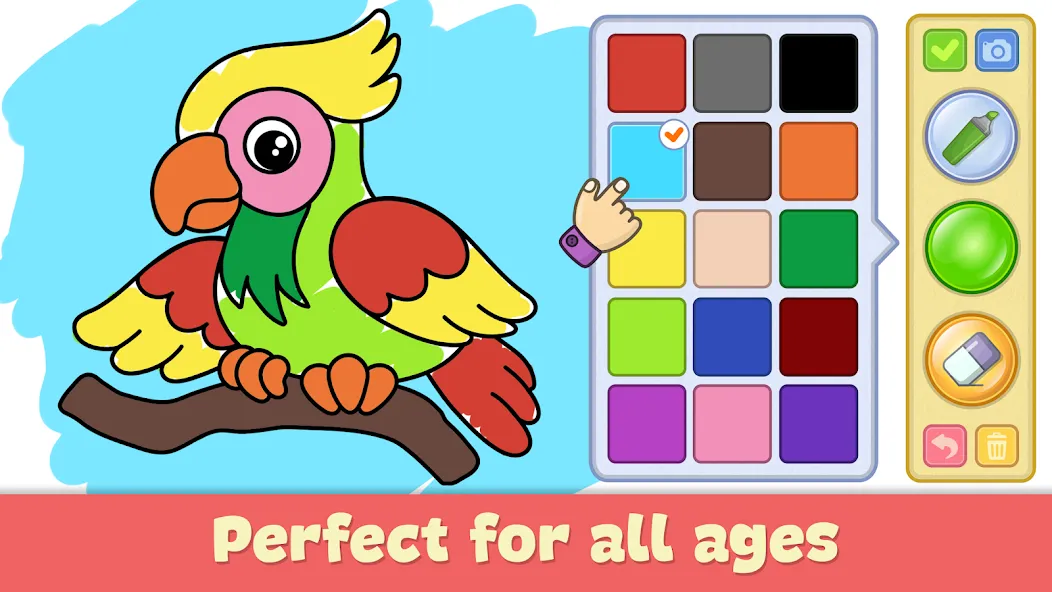 Kids Coloring & Drawing Games  [МОД Много денег] Screenshot 1