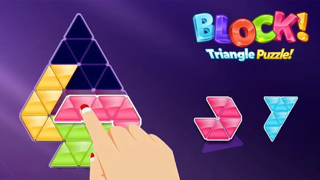 Block! Triangle Puzzle:Tangram  [МОД Бесконечные монеты] Screenshot 2