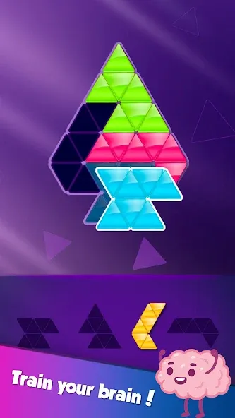 Block! Triangle Puzzle:Tangram  [МОД Бесконечные монеты] Screenshot 4