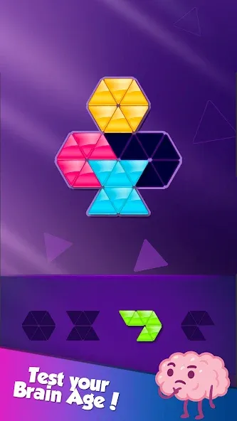 Block! Triangle Puzzle:Tangram  [МОД Бесконечные монеты] Screenshot 5