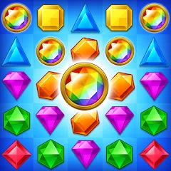 Скачать взломанную Jewel Match King  [МОД Все открыто] - стабильная версия apk на Андроид