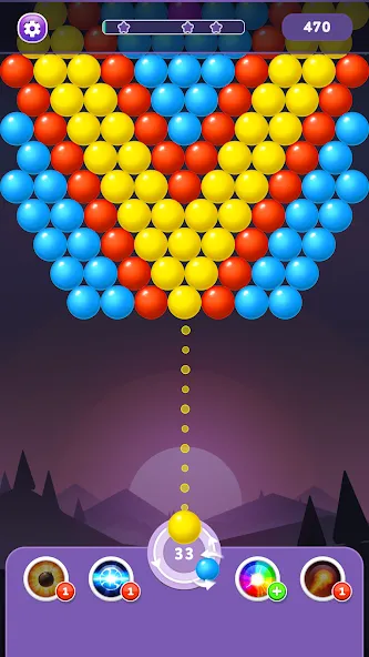 Bubble Shooter Rainbow  [МОД Все открыто] Screenshot 2