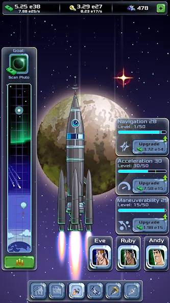 Idle Space Company (Айдл)  [МОД Menu] Screenshot 2