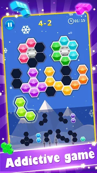 Block Gems: Block Puzzle Games (Блок драгоценные камни)  [МОД Unlimited Money] Screenshot 3