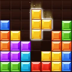 Взломанная Block Gems: Block Puzzle Games (Блок драгоценные камни)  [МОД Unlimited Money] - полная версия apk на Андроид