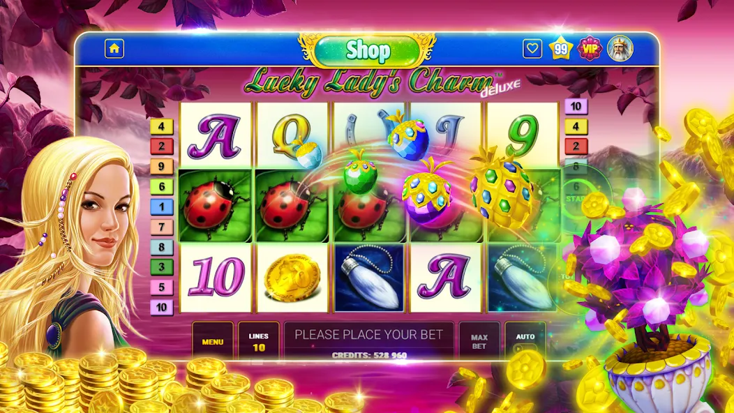 Bloom Boom Casino Slots Online (Блум Бум Казино Слоты Онлайн)  [МОД Menu] Screenshot 3