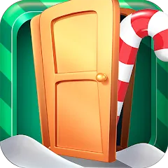 Взломанная Open 100 Doors - Christmas!  [МОД Unlocked] - стабильная версия apk на Андроид