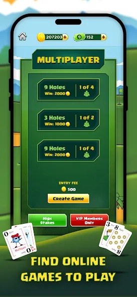 Play Nine: Golf Card Game (Плей Найн)  [МОД Бесконечные монеты] Screenshot 3