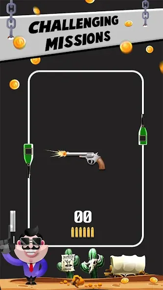 Bottle Shooting VS Gun  [МОД Mega Pack] Screenshot 1