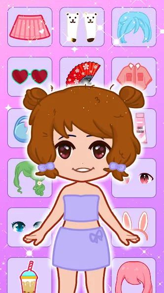 Doll Dress Up: Makeup Games (Долл Дресс Ап)  [МОД Бесконечные монеты] Screenshot 2