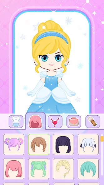 Doll Dress Up: Makeup Games (Долл Дресс Ап)  [МОД Бесконечные монеты] Screenshot 4