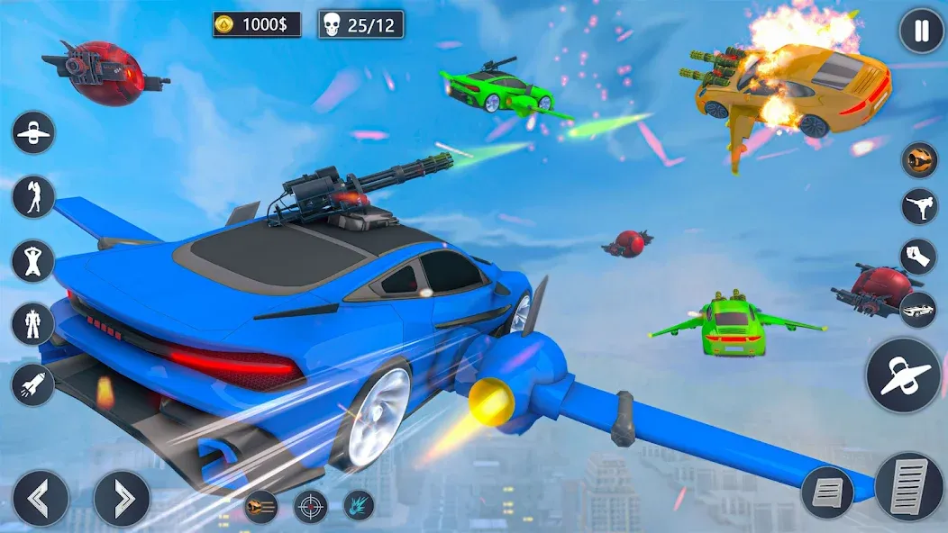 Flying Car Robot Game Car Game  [МОД Все открыто] Screenshot 5