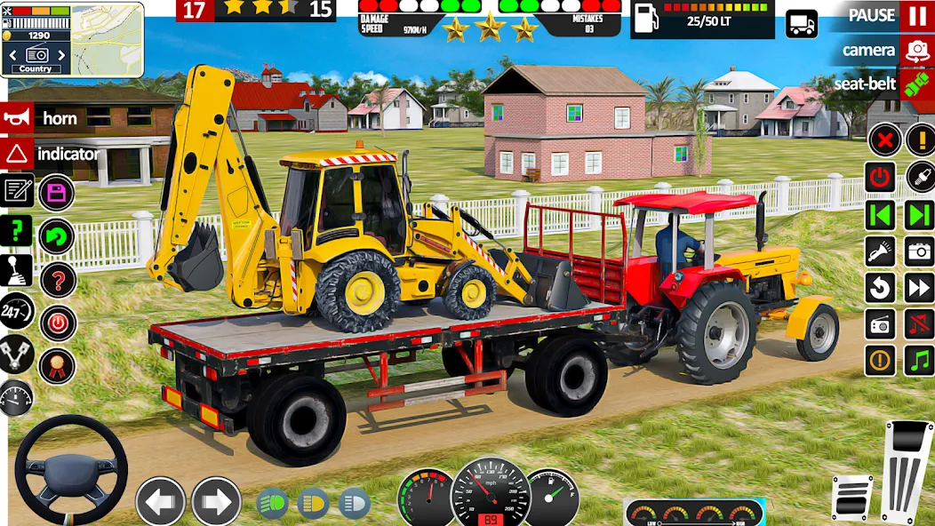 Indian Tractor Game Farming 3D  [МОД Меню] Screenshot 1