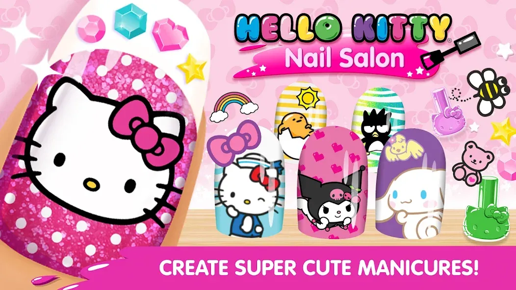 Hello Kitty Nail Salon  [МОД Много денег] Screenshot 1