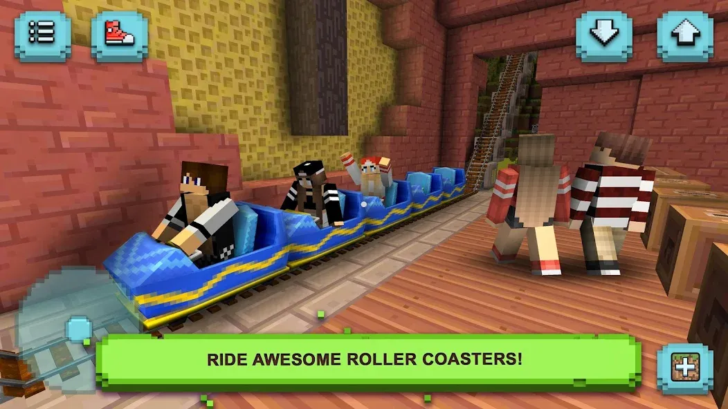 Theme Park Craft: Build & Ride  [МОД Много денег] Screenshot 3