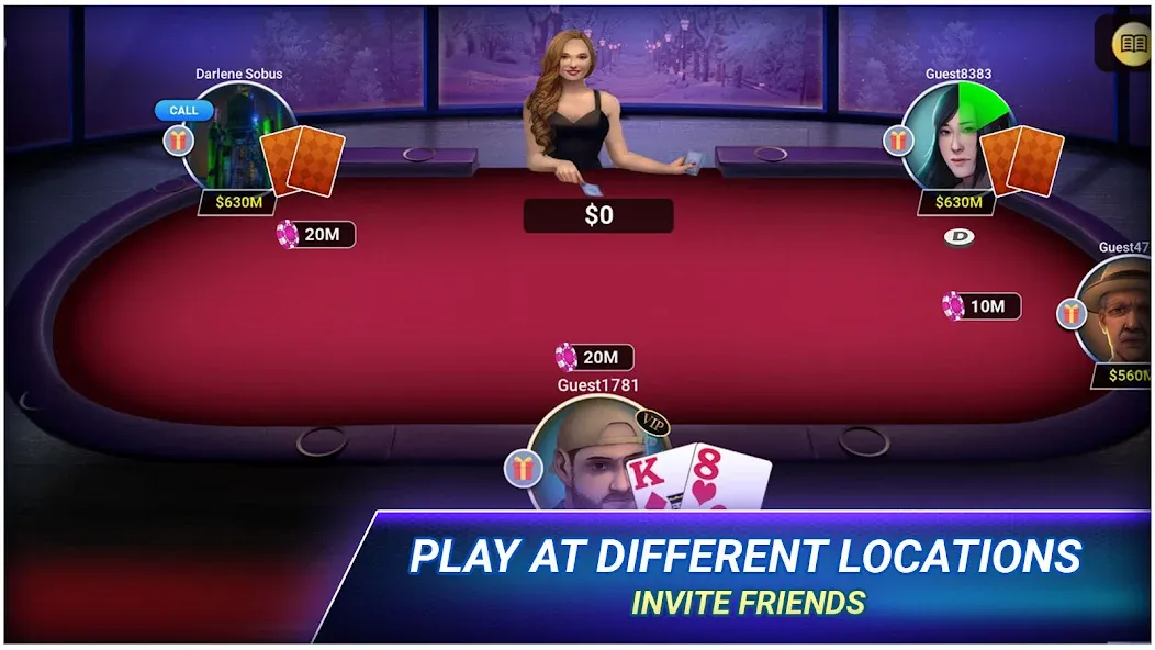 Poker Texas Holdem (Покер Техасский Холдем)  [МОД Mega Pack] Screenshot 3