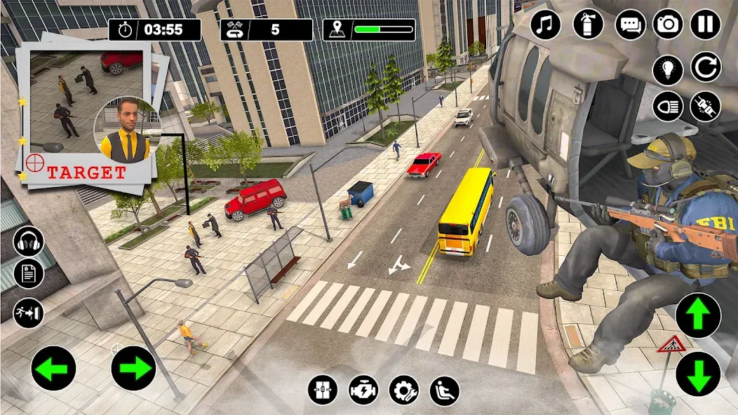 Police Helicopter Chase Game  [МОД Все открыто] Screenshot 2