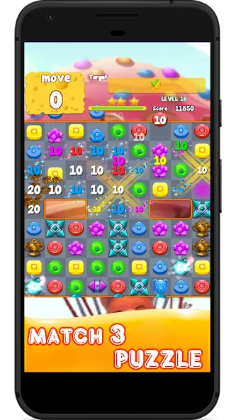 Candy 2024-Candy Match 3 Game (Кэнди 2023)  [МОД Бесконечные монеты] Screenshot 2