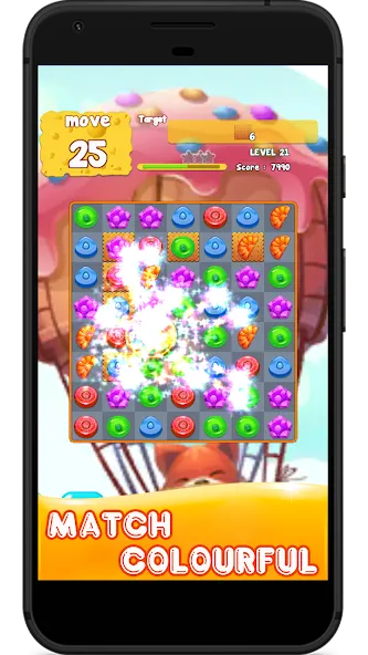 Candy 2024-Candy Match 3 Game (Кэнди 2023)  [МОД Бесконечные монеты] Screenshot 4