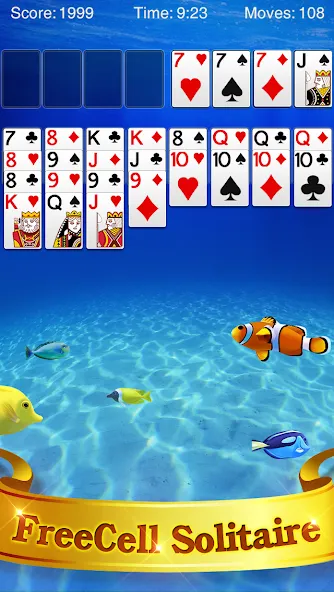 FreeCell Solitaire  [МОД Много монет] Screenshot 1