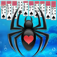 Взломанная Spider Solitaire  [МОД Все открыто] - полная версия apk на Андроид