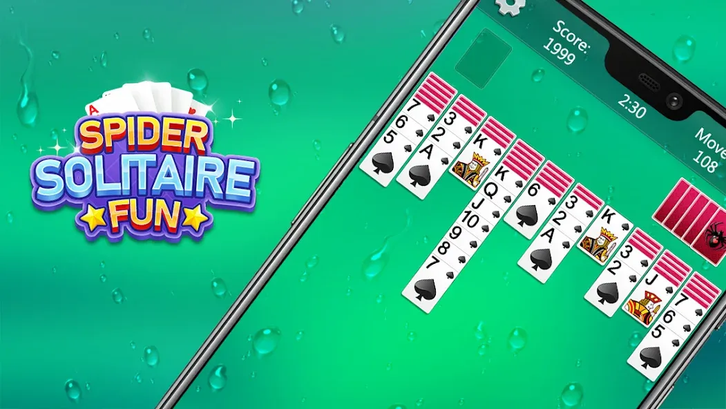 Spider Solitaire Fun (Спайдер Солитер Фан)  [МОД Mega Pack] Screenshot 3