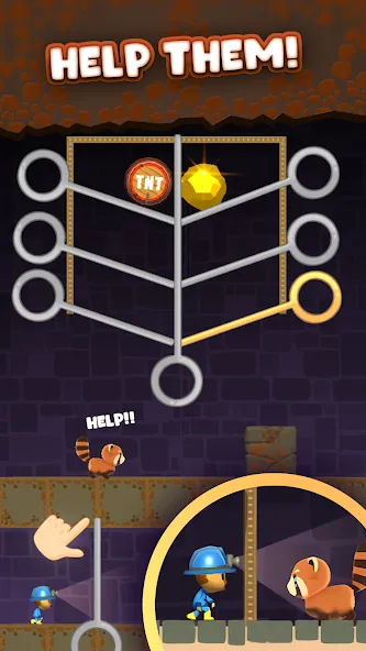 Mine Rescue: Gold Mining Games (Майн Рескью)  [МОД Mega Pack] Screenshot 3