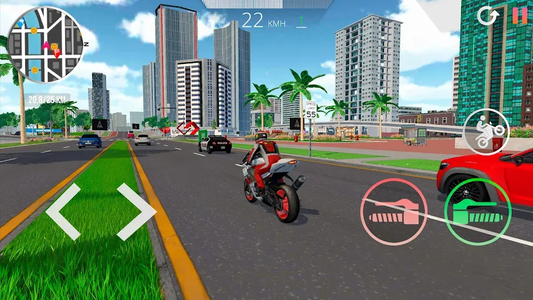 Motorcycle Real Simulator (Мотоцикл Реальный Симулятор)  [МОД Много монет] Screenshot 4