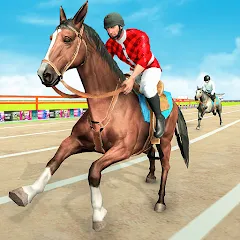 Скачать взлом Mounted Horse Racing Games  [МОД Бесконечные деньги] - стабильная версия apk на Андроид