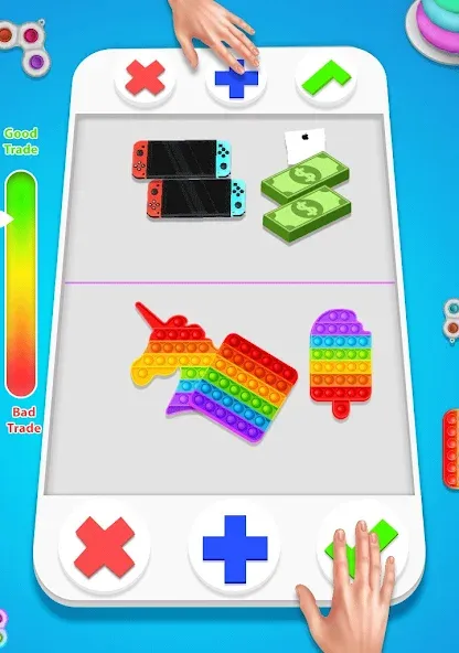 fidget trading: trade toys 3D (фиджет трейдинг)  [МОД Много монет] Screenshot 3