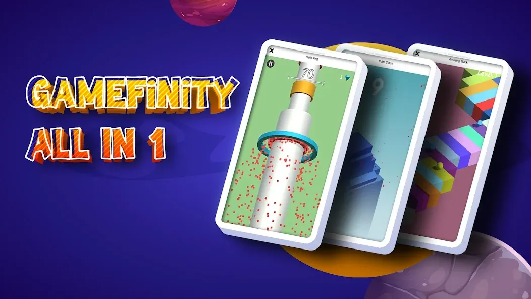 GameFinity: Arcade Mini games  [МОД Unlocked] Screenshot 1