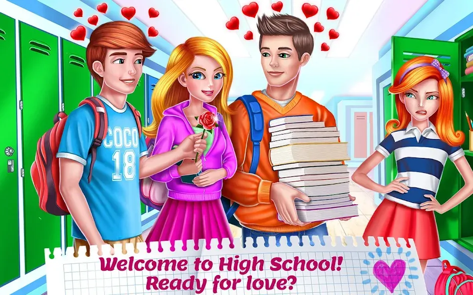 High School Crush - Love Story  [МОД Menu] Screenshot 1